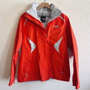 The North Face | Neon Orange rain jacket | L